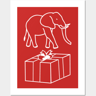 White Elephant Gift Posters and Art